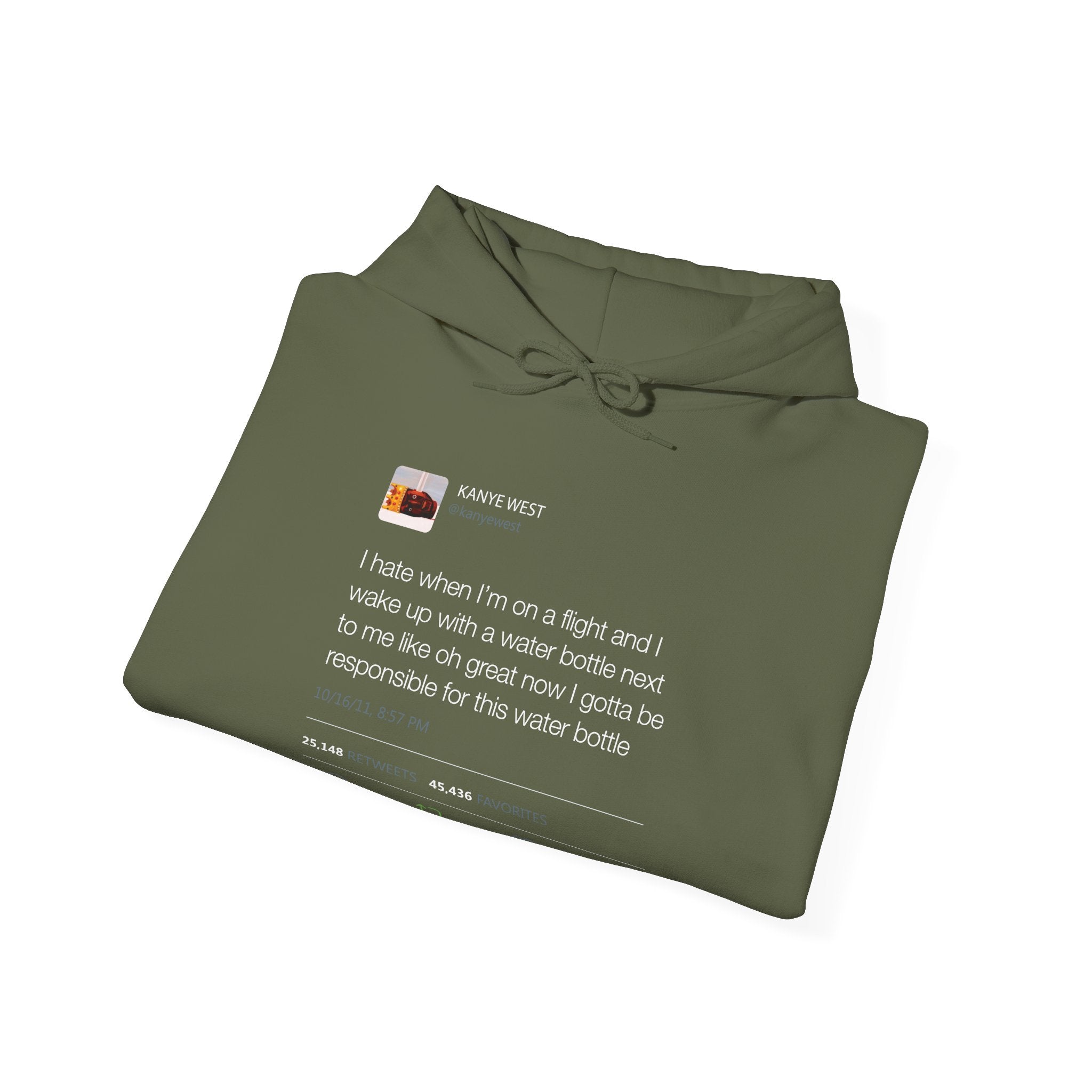 Water bottle Kanye West Tweet Hoodie