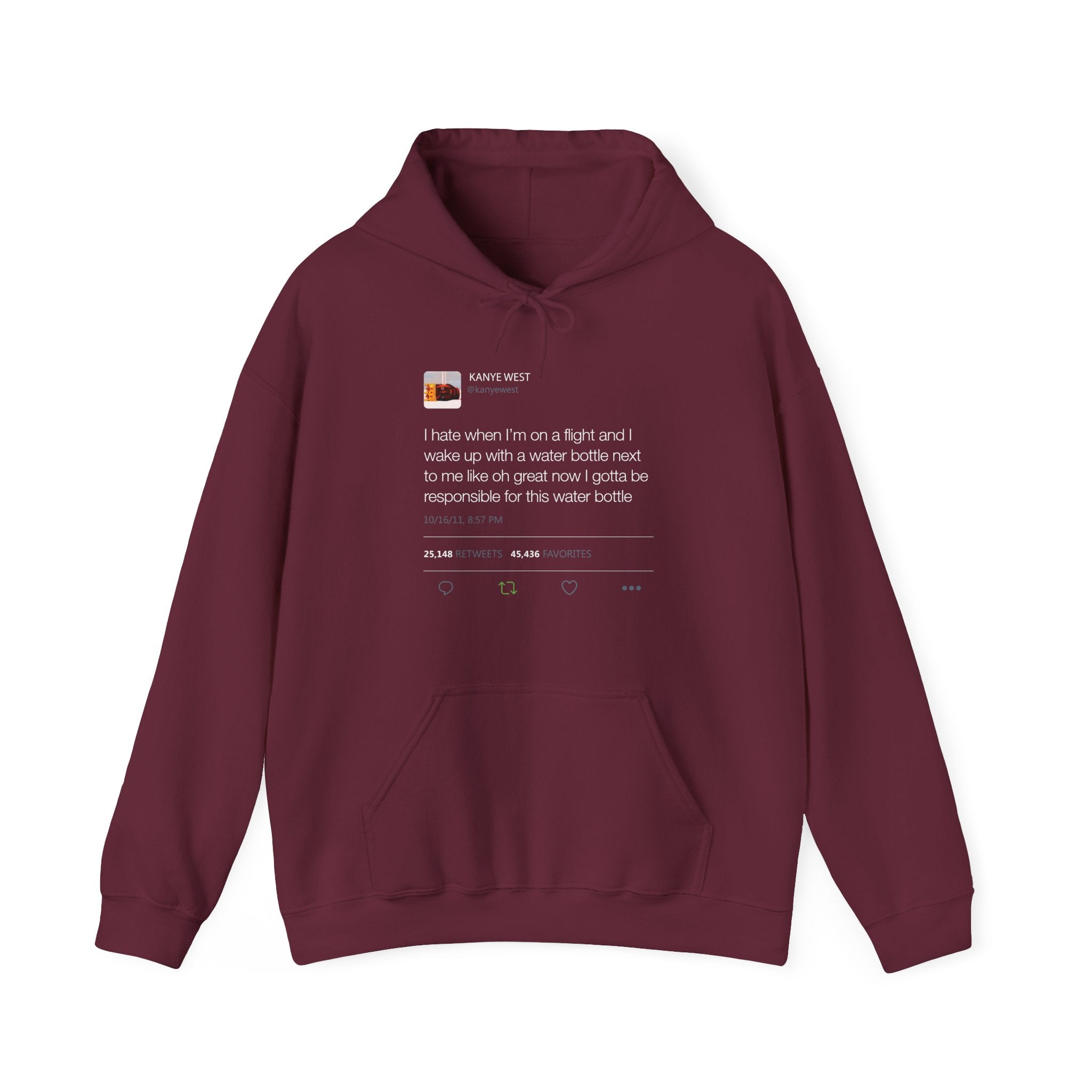 Water bottle Kanye West Tweet Hoodie