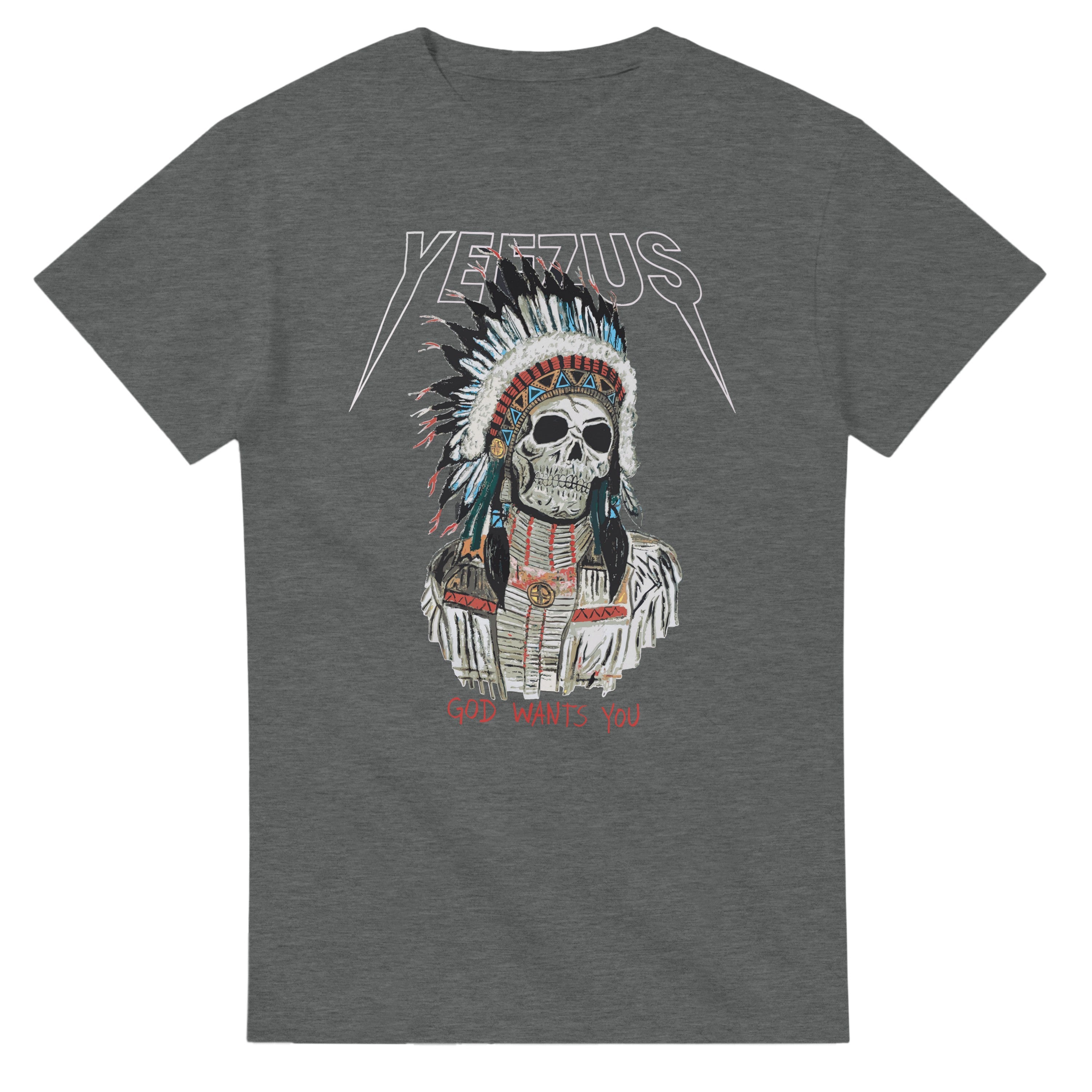 Kanye West Yeezus 2022 Tour Tee Skull Indian