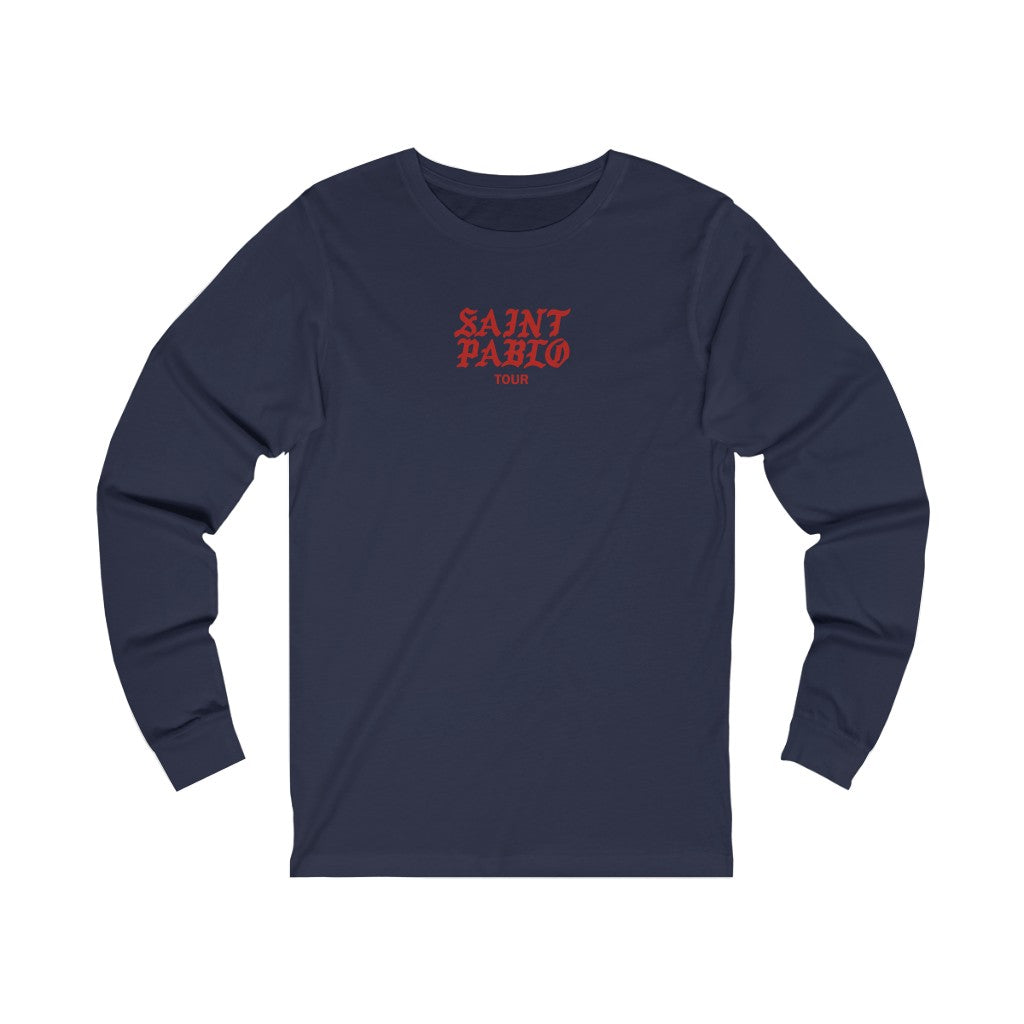 Saint Pablo Tour Kanye West Unisex Concert Jersey Long Sleeve Tee