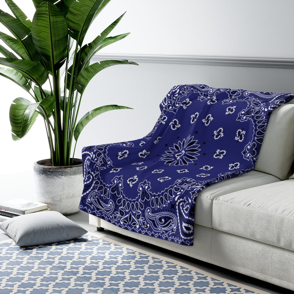 Blue best sale bandana blanket