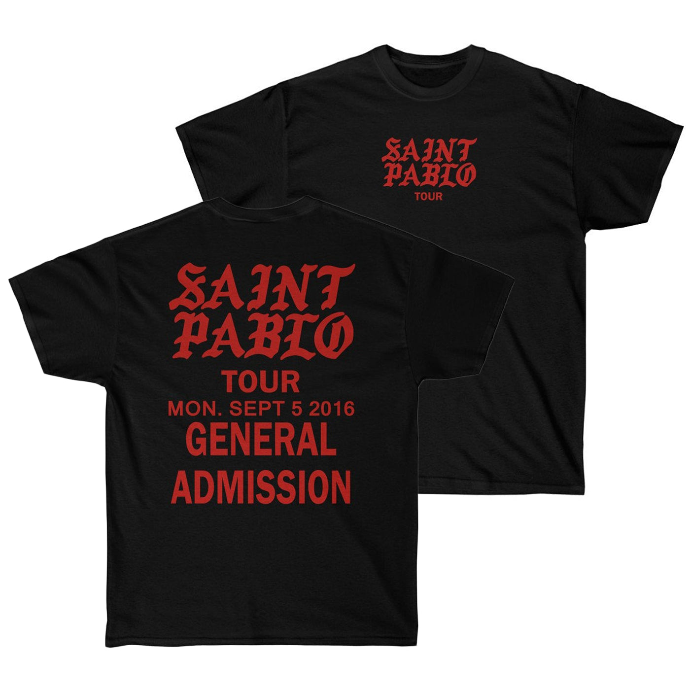 Yeezy pablo hot sale shirt